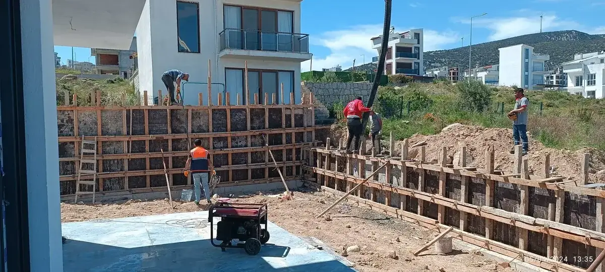 KamuKent bölgesinde teslim edilen yapının betonarme kaba inşaatı